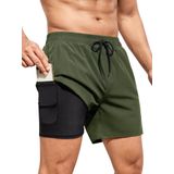 Calções De Banho Silkworld Masculinos 6 De Secagem Rápida Com Forro De Compressão