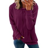 Moletom Com Capuz Onlypuff Mauve Para Mulheres Com Bolso Tamanho S