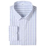 Camisa Social Gianen Wrinkle Free Plaid Gingham Check Para Homens