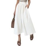 Saia Maxi Cflonge 2025 Bohemian Flowy De Cintura Alta Para Mulheres