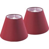 Conjunto De Abajures Go&amp;so Red Small-5 Top × 23x23x16cm Tecido