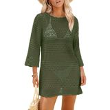 Capa De Maiô Sampeel Beach Vacation Green Para Mulheres