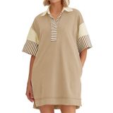 Camiseta Feminina Dress Wenrine Com Decote Em V Casual De Verão