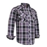 Camisa Masculina Coevals Club De Manga Comprida Ocidental Xadrez Cinza/preta