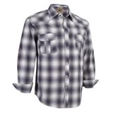 Camisa Masculina Coevals Club De Manga Comprida Ocidental Xadrez Branca L