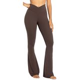 Calças De Ioga Sunzel Flare Crossover Para Controle De Barriga