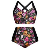 Roupa De Banho Feminina Hanna Nikole, Cintura Alta, Floral M