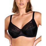 Sutiãs Minimizer Hsia Full Coverage Bordados Pretos 36j