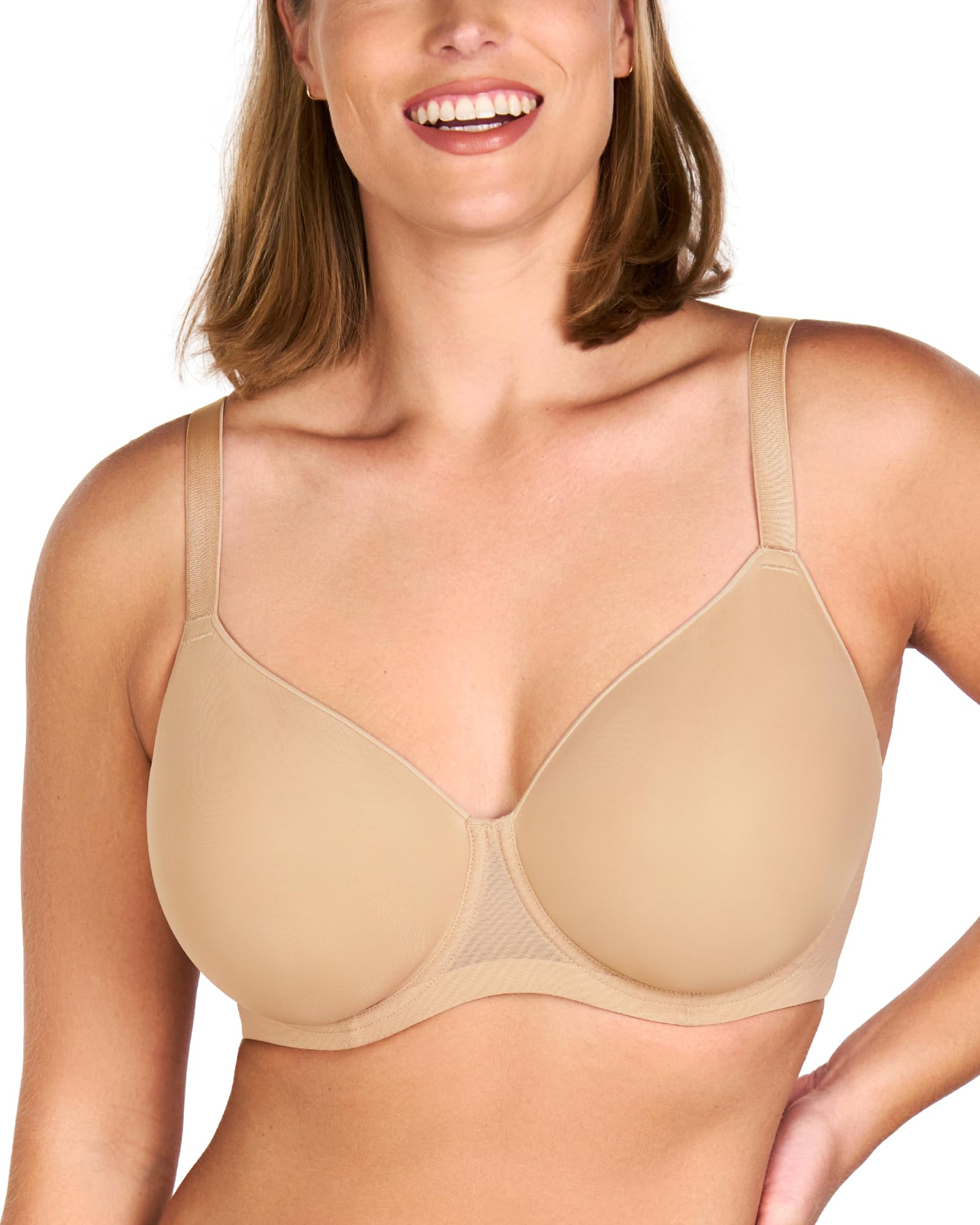 Sutiã Minimizer Hsia Full Coverage Underwire Push Up 34h Beige