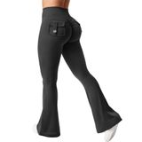 Leggings Yeoreo Flare Com Bolsos Para Mulheres Brittany Black