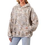 Moletom Com Capuz Anoumcy Camo Maple Leaf Fleece Para Mulher
