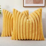 Capas De Almofada Decoruhome Faux Fur 26x26 Cm, Conjunto De 2