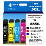 Cartuchos De Tinta Payforless 822xl Remanufaturados Para Epson 822