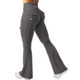 Leggings Yeoreo Workout Flare Com Bolsos E Cintura Alta