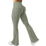Leggings Yeoreo Workout Flare Com Bolsos E Cintura Alta