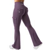 Leggings Yeoreo Workout Flare Com Bolsos E Cintura Alta