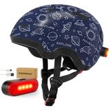 Capacete De Bicicleta Mountalk Kids Com Luz Ajustável Para Crianças De 3 A 8 Anos Galaxy S