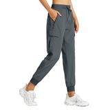 Corrida Feminina Joggers Libin Steel Grey L, Trabalho Casual Com Bolsos