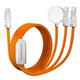 Cabo Usb C Chubbycable Tri-flex 3 Em 1 Para Carregador Apple Watch