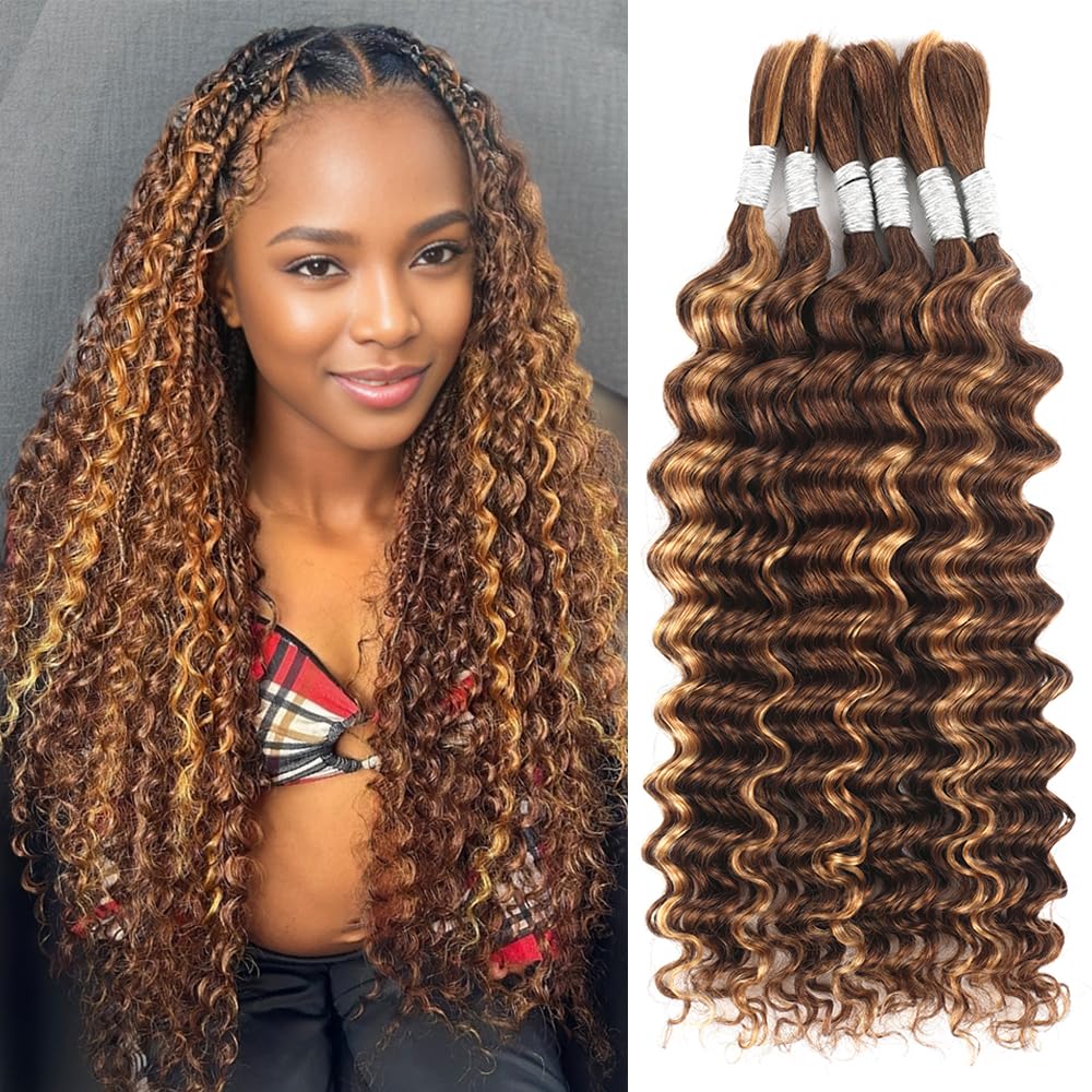 Human Braiding Hair Renyarch 18 Cm, 6 Pacotes, Molhado E Ondulado