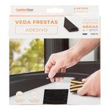 Veda Frestas Auto Adesivo Para Porta Janelas 4mm Comfort Door 6 Metros