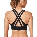 Sutiã Esportivo Yvette High Impact Criss Cross Back Preto 2xl (ac)