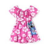 Vestido Disney Lilo And Stitch Para Meninas De 8 A 9 Anos Rosa