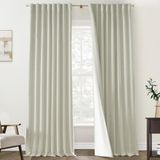 Cortinas Panelsburg Natural Linen Blackout 274 Cm, Conjunto De 2 Painéis