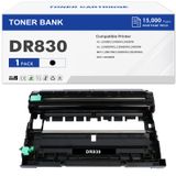 Unidade De Tambor Toner Bank Dr-830 Black, Pacote Com 1 Unidade Para Impressora Brother
