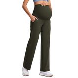 Calças Largas Para Maternidade Crz Yoga Butterluxe Olive Green