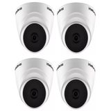 Kit 4 Câmera De Segurança Intelbras Vhl 1220 D Com Resolução De 2mp Visão Noturna Incluída Branca