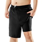 Calções De Banho Brisira Big And Tall Para Homens Pretos 1x-6x