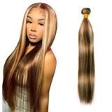 Pacotes De Cabelo Vinmdonm P4/613 Brazilian Virgin 20 Polegadas Em Linha Reta