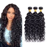 Pacotes De Cabelo Ladrxadr Water Wave 3 Pacotes 50-60 Cm Preto Natural