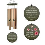 Presente De Simpatia Personalizado Memorial Wind Chimes Extrabily