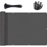 Tela De Privacidade Para Varanda Sunny Guard Cinza Escuro 80x800cm
