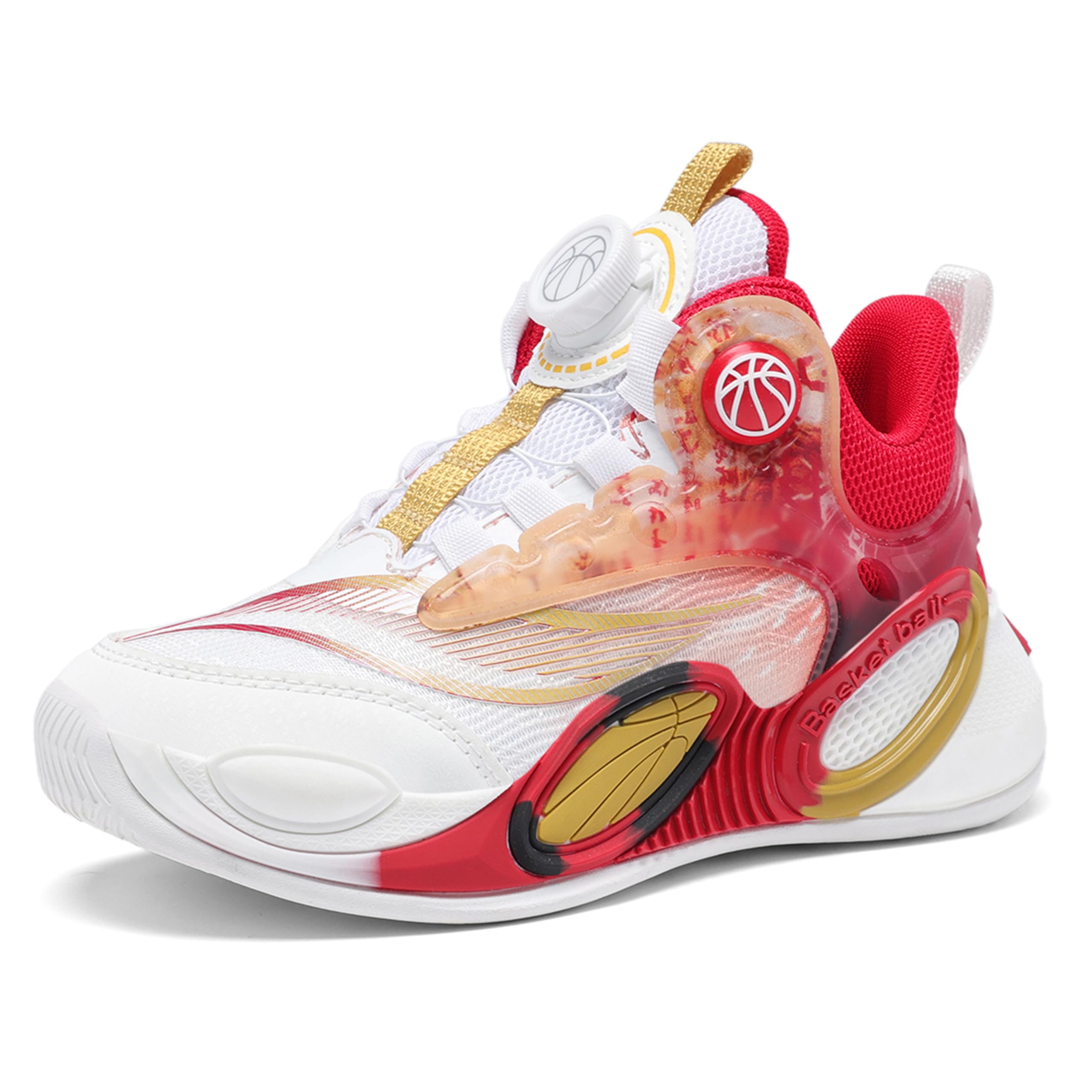 Tênis De Basquete Vituofly Kids Boys Girls Mid Top Big Kid 4