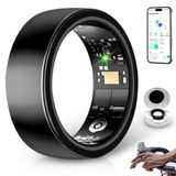 Rastreador De Sono Smart Ring Sspatios Health Ios Android Preto