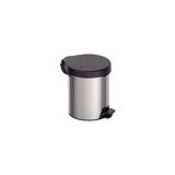 Lixeira Tramontina New Em Aço Inox Com Pedal Em Acabamento Polido 5l 94538/705