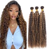 Pacotes De Cabelo Zevpiul Highlight Curly 8a Brazilian 3 Pacotes