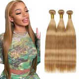 Pacotes De Cabelo Raivide Honey Blonde Straight 8a Brazilian