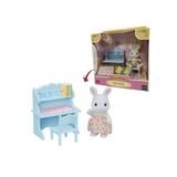 Sylvanian Escrivaninha E Menina Coelho Neve - Epoch 5679