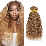 Pacotes De Cabelo Younghann Honey Blonde Water Wave 50-60cm 3x100g