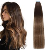 Fita Adesiva Em Extensões De Cabelo Lveyan 50g 20" Human Hair