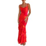Vestido Maxi Prettygarden 2025 Com Camadas Florais De Verão Para Mulheres