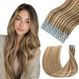 Fita Adesiva Em Extensões De Cabelo Lveyan 20" Castanho/loiro