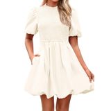 Vestido Feminino Kirundo Com Avental De Verão Mini 2025 De Algodão Damasco