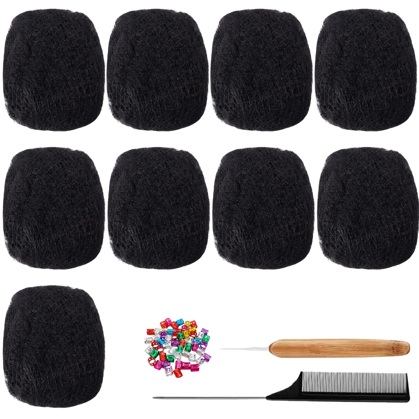 Dreadlock Extensions Afro Kinky Bulk Human Hair 270 G E 8 Polegadas