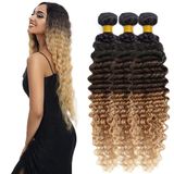 Pacote De Cabelo Freiuoke T1b/4/27 Deep Wave Brazilian Remy Hair