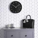Papel De Parede Heroad Modern Light Purple Geometric 4,5m²